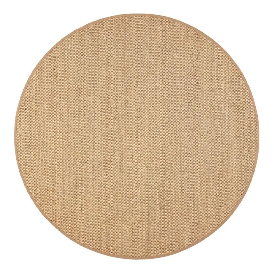 VM-Carpet Pyöreät Matot*Panama, 6021 olki, Ø 133cm, kantti 32 B