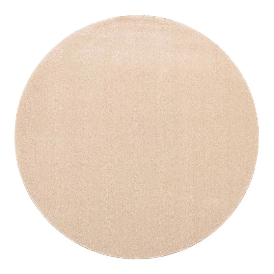 VM-Carpet Pyöreät Matot*Puuteri, 132 beige, Ø 133 cm, kantti 5978