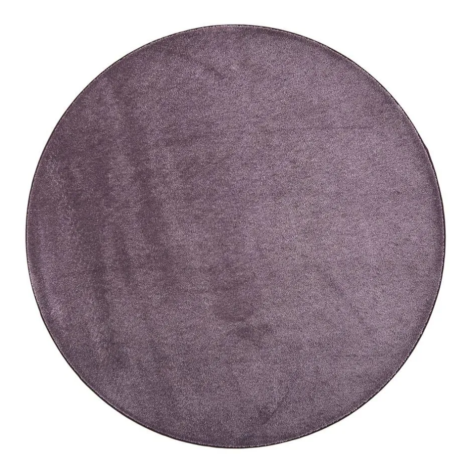 VM-Carpet Pyöreät Matot*Satine 001 lila, Ø 200 cm, kantti 5881