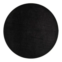VM-Carpet Pyöreät Matot*Satine 800 musta, Ø 133 cm, kantti 5460