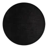 VM-Carpet Pyöreät Matot*Satine 800 musta, Ø 240 cm, kantti 5460