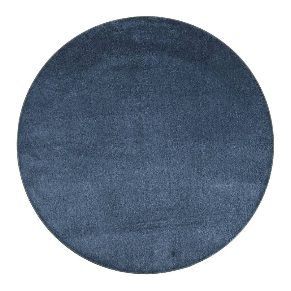 VM-Carpet Pyöreät Matot*Satine 791 sininen, Ø 160 cm, kantti 5447