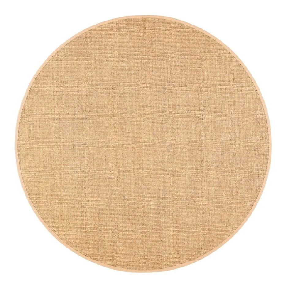 VM-Carpet Pyöreät Matot*Sisal, 50 natur, Ø 240 cm, kantti 32 B