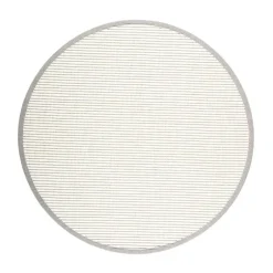 VM-Carpet Pyöreät Matot*Tunturi 71 valkoinen, Ø 160 cm, kantti 009 B