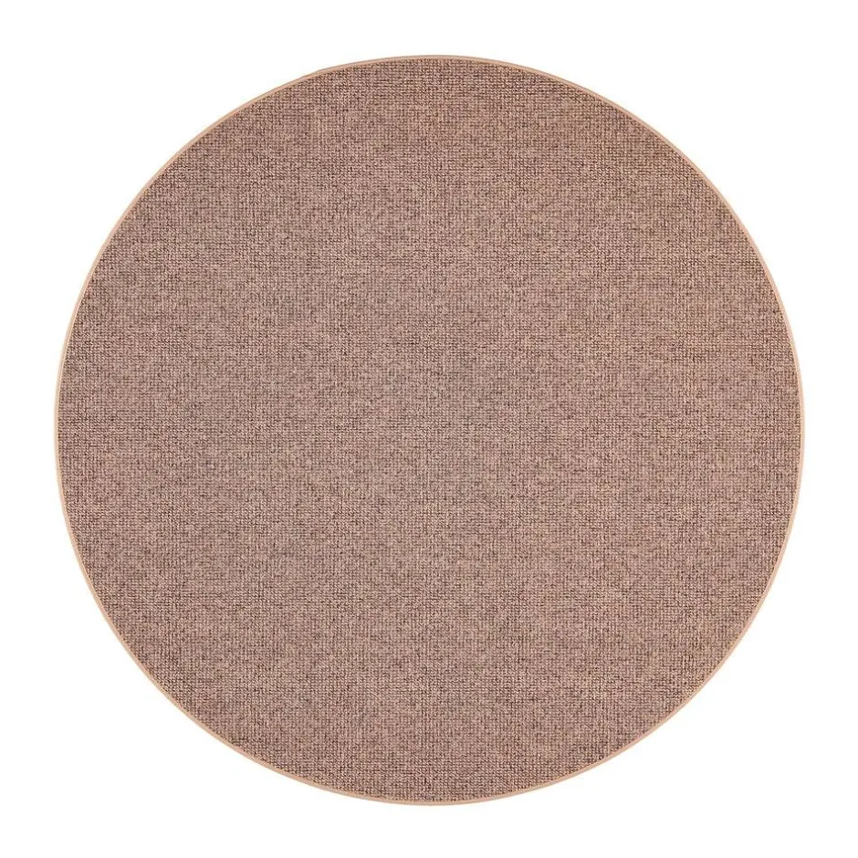 VM-Carpet Pyöreät Matot*Tweed, 42 vaaleanruskea, Ø 200 cm, kantti 5978