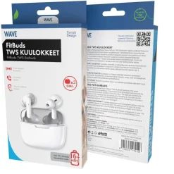 Wave Äänentoisto|Kuulokkeet Ja Puhelintarvikkeet*nappikuulokkeet FitBuds TWS Bluetooth valkoinen