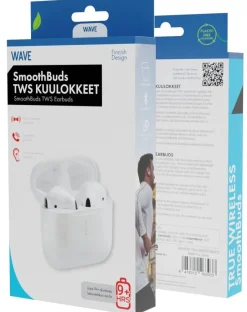 Wave Äänentoisto|Kuulokkeet Ja Puhelintarvikkeet*nappikuulokkeet SmoothBuds TWS Bluetooth valkoinen