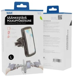 Wave Kuulokkeet Ja Puhelintarvikkeet*polkupyöräteline säänkestävä musta