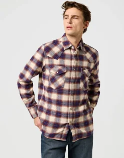 Wrangler Kauluspaidat*paita 112371545 Western Shirt Birch Blue