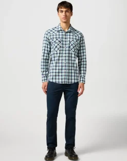 Wrangler Kauluspaidat*paita Western Shirt Blue