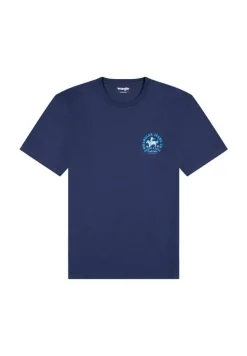 Wrangler T-Paidat*t-paita 112371471 Small Graphic Tee Regular fit Navy