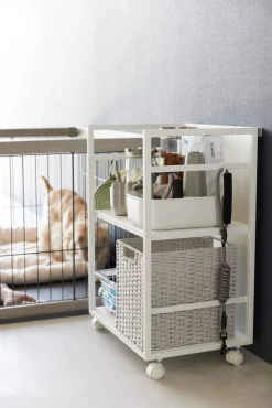 Yamazaki Hyllyt Ja Telineet|Huonekalut*säilytysvaunu Tower 2 tasoa valkoinen